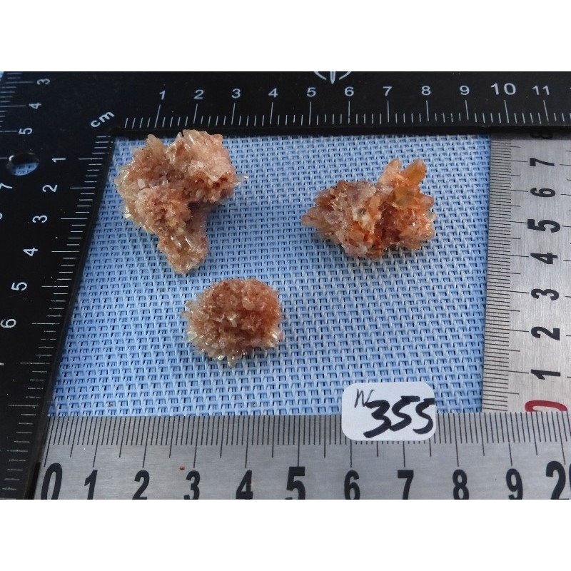 Creedite Lot de 3 Pierres Brutes 28gr50 | Minéraux Paubrasil