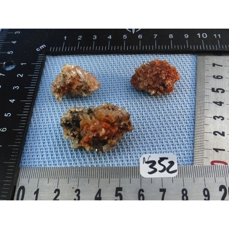 Creedite Lot de 3 Pierres Brutes 34g | Minéraux Paubrasil