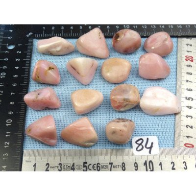 Opale Rose Q Extra Pierre Semi Roulée à l'unité de 13 à 17 g | Minéraux Paubrasil