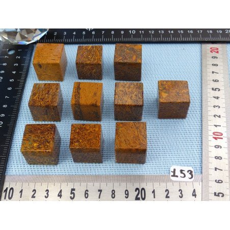 Jaspe Vermicelle - Jaspe Marianne Cube poli à l unité de 20 | Minéraux Paubrasil