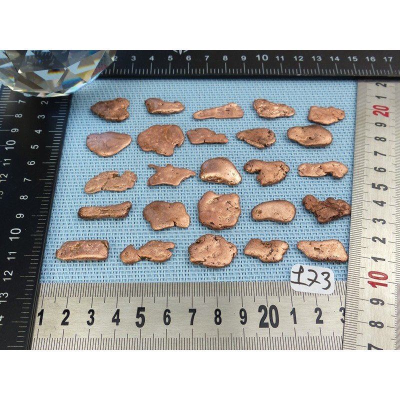 Cuivre Nuggets à l unité de 20 à 25 mm | Minéraux Paubrasil