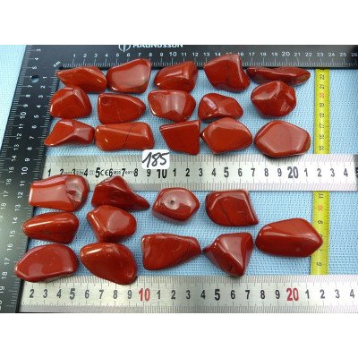 Jaspe Rouge Q Extra Afrique du Sud Pierre Roulée à l unité d | Minéraux Paubrasil