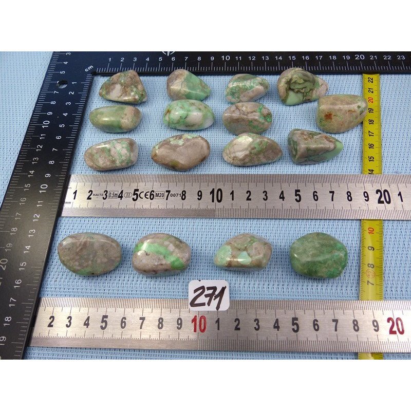 Variscite Pierre Roulée à l unité de 16 à 19 gr | Minéraux Paubrasil