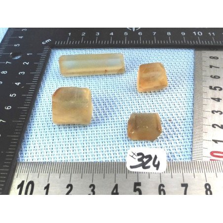 Citrine Lot de 4 Batonnets Bruts 32g | Minéraux Paubrasil