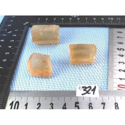 Citrine Lot de 3 Batonnets Bruts 47g | Minéraux Paubrasil