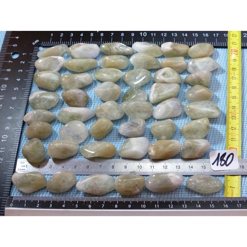 Prasiolite Pierre Roulée à l unité de 6 à 8 gr | Minéraux Paubrasil