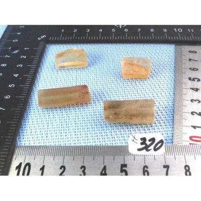 Citrine Lot de 4 Batonnets Bruts 26g | Minéraux Paubrasil