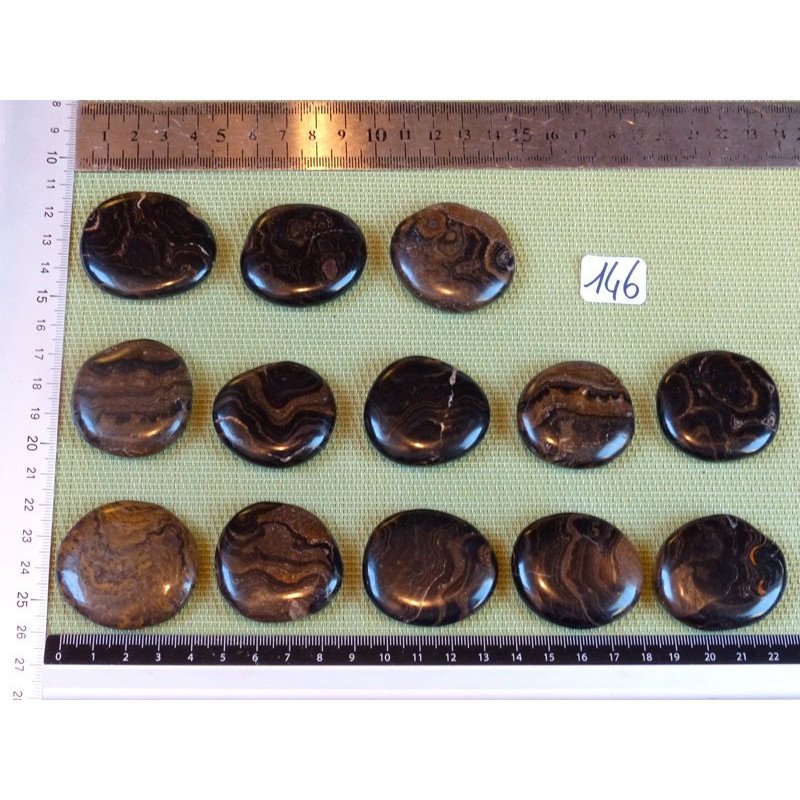 Stromatolite Pierre Plate à l unité de 23 à 26 gr | Minéraux Paubrasil