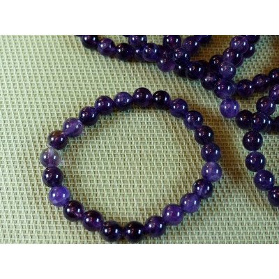 Jaspe Rouge Bracelet en Perles de 8mm | Minéraux Paubrasil