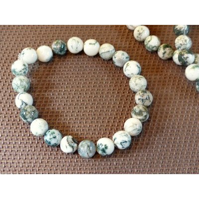 Jaspe Rouge Bracelet en Perles de 8mm | Minéraux Paubrasil