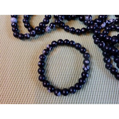 Jaspe Rouge Bracelet en Perles de 8mm | Minéraux Paubrasil
