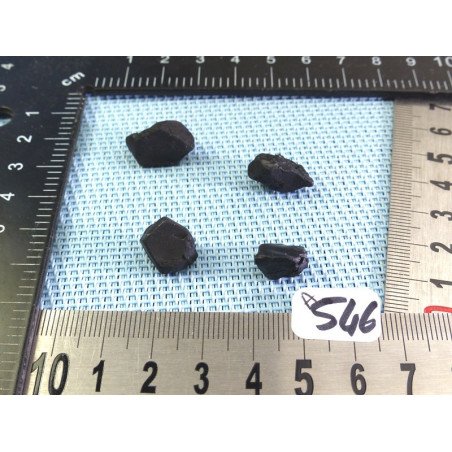 Spinelle Noir Lot de 4 Pierres Brutes 8g | Minéraux Paubrasil