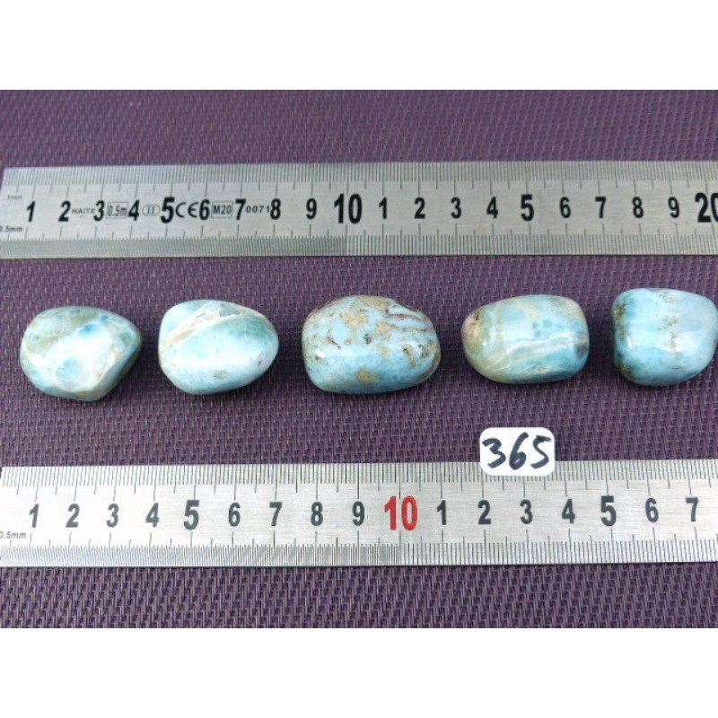 Larimar Q Extra Pierre Roulée à l'unité de 24 à 29 gr | Minéraux Paubrasil