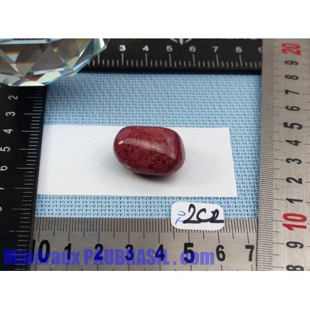 Thulite - zoïsite rouge en pierre roulée Q Extra 14g