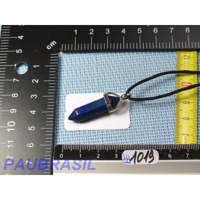 Pendentif Pointe biterminée Lapis Lazuli 40mm monture metal