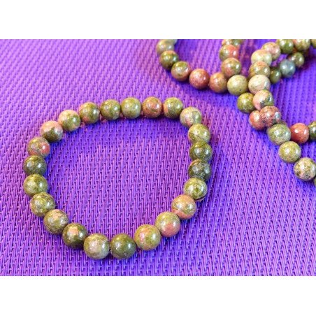 Bracelet Piémontite - Dragon Stone en perles de 8mm