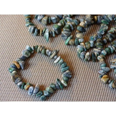 Bracelet baroque XL en Fluorite ou fluorine multicolore