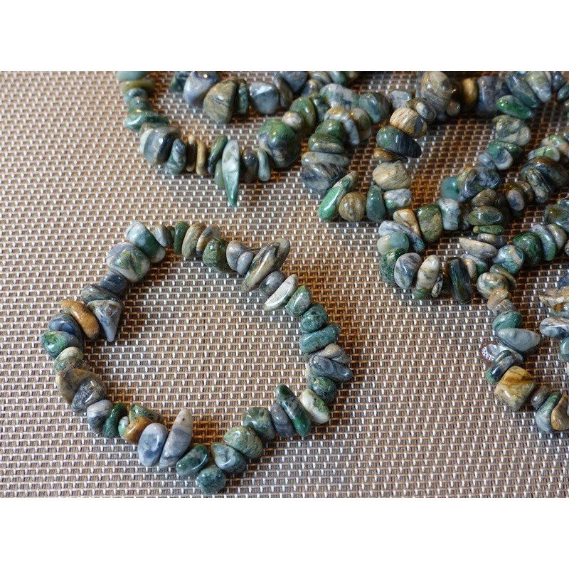 Bracelet baroque XL en Fluorite ou fluorine multicolore