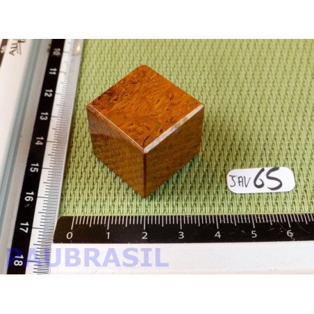 Cube poli en Jaspe Vermicelle - Jaspe Marianne Q Extra 34g 23mm