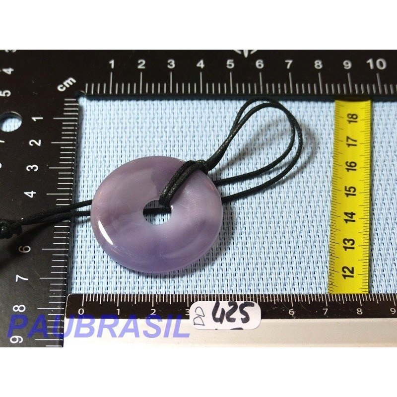 Pi Donut pendentif en Gabbro Merlinite de 4cm