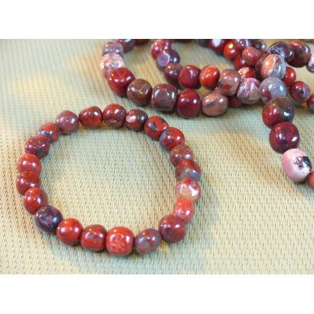 Bracelet Jaspe Leopard en pierres roulées