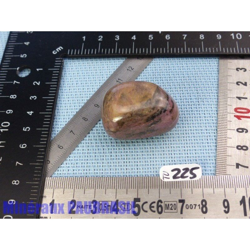 Thulite - zoïsite rouge en pierre roulée jumbo Q Extra 59g