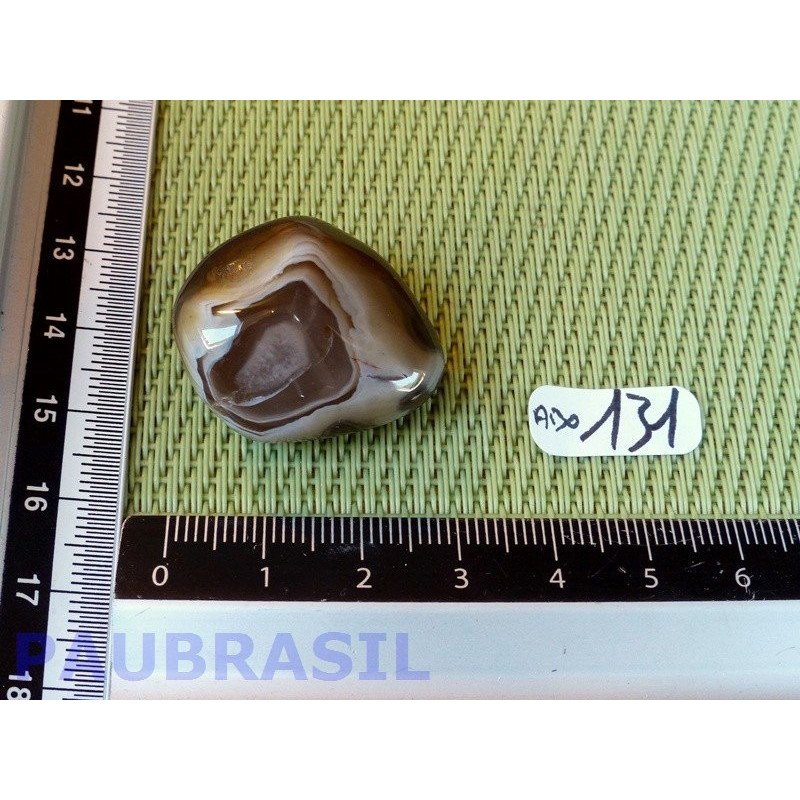 Agate naturelle en Pierre plate fine 8g