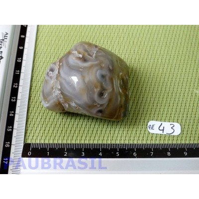 Agate à Eau polie du Bresil 84g Rare
