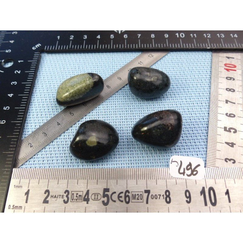 Kimberlite Lot de 4 Pierres Roulées 60gr50 | Minéraux Paubrasil