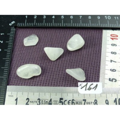 Quartz Neige Lot de 5 Pierres Roulées 14g | Minéraux Paubrasil