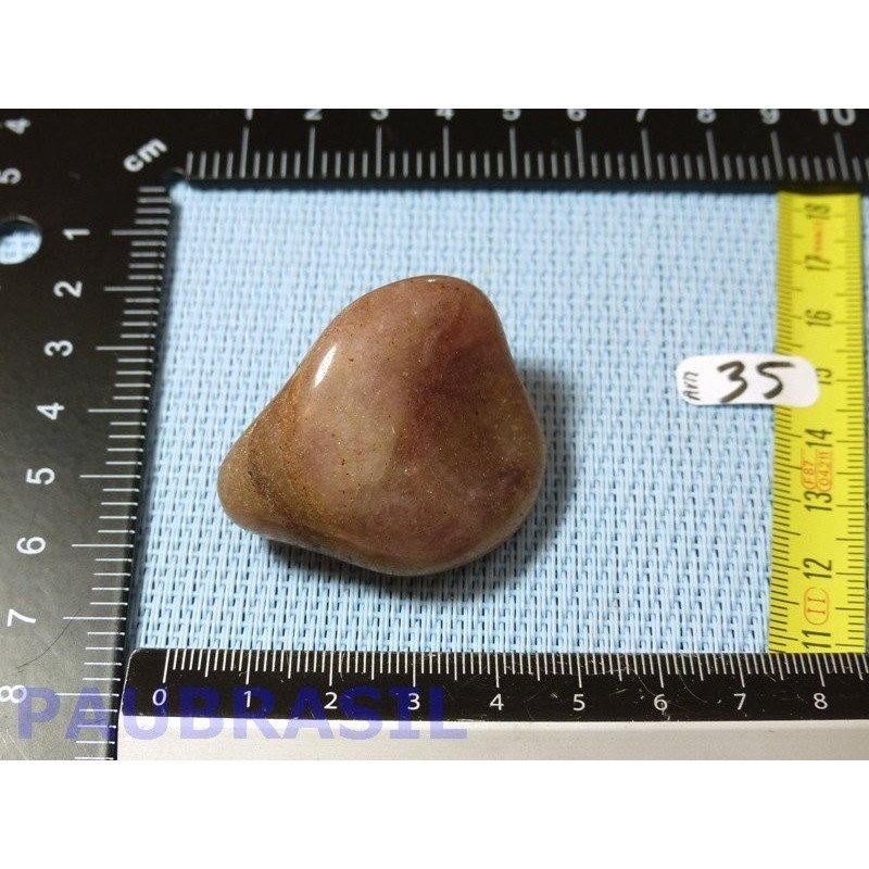 Aventurine Rouge - Quartz Fraise en galet roulé de 41g