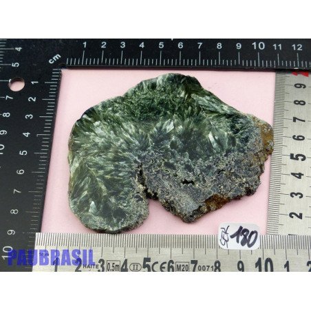 Plaque une face polie de Seraphinite 104g qualité Extra