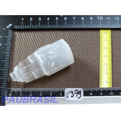 Gratte-ciel en Selenite - Gypse fibreux en pierre brute de 60g