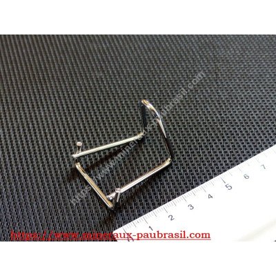 Chevalet présentoir plexi pour plaque de minéraux base 75mm
