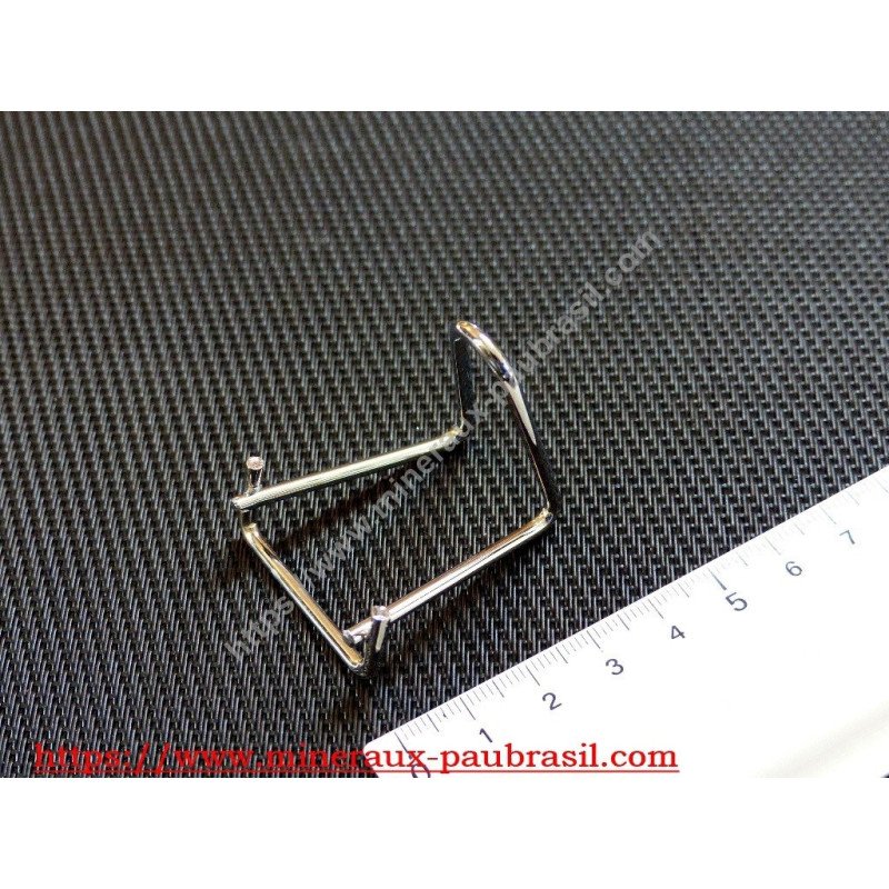 Chevalet présentoir plexi pour plaque de minéraux base 75mm