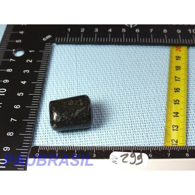 Nuummite pierre roulée cylindrique Q Extra 17g