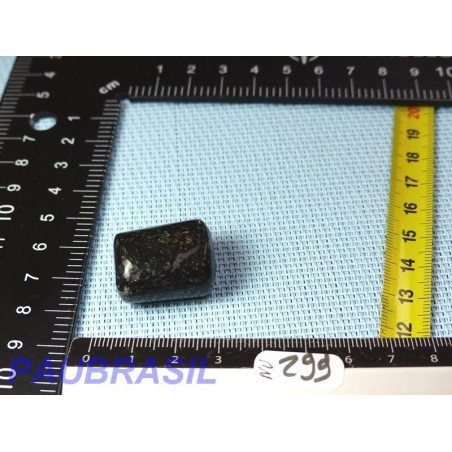 Nuummite pierre roulée cylindrique Q Extra 17g