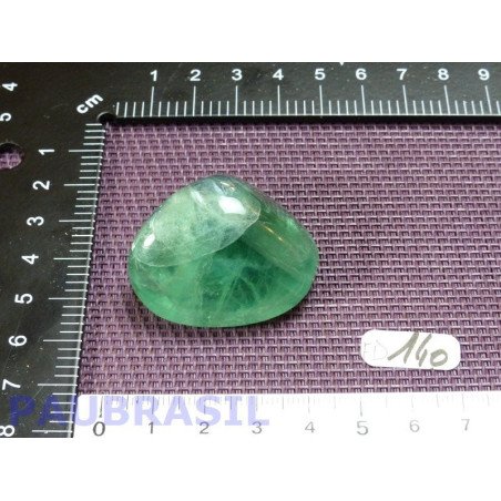 Fluorine - Fluorite verte en Pierre roulée de 44gr Q moyenne
