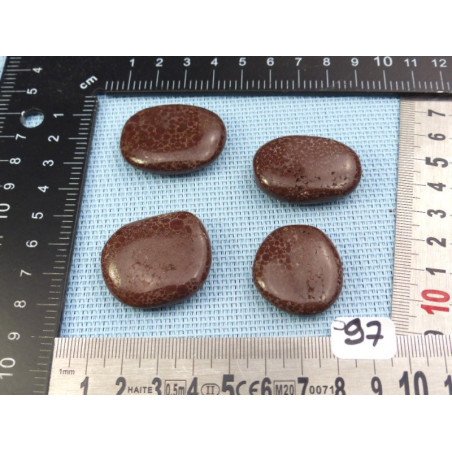 Margarita - Oolite Lot de 4 Pierres Plates 54g | Minéraux Paubrasil