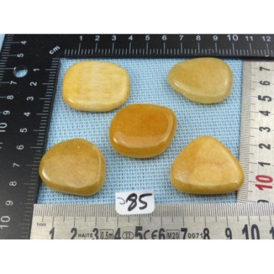 Calcite Orange Lot de 5 Pierres Plates 92gr50 | Minéraux Paubrasil