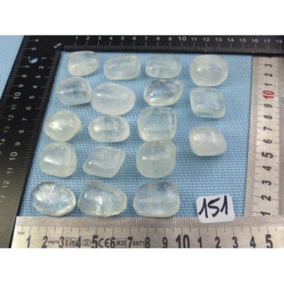 Calcite Blanche Pierre Roulée à l unité de 23 à 28 mm | Minéraux Paubrasil