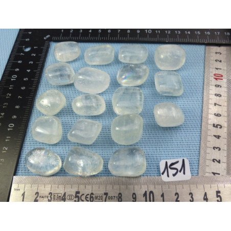 Calcite Blanche Pierre Roulée à l unité de 23 à 28 mm | Minéraux Paubrasil