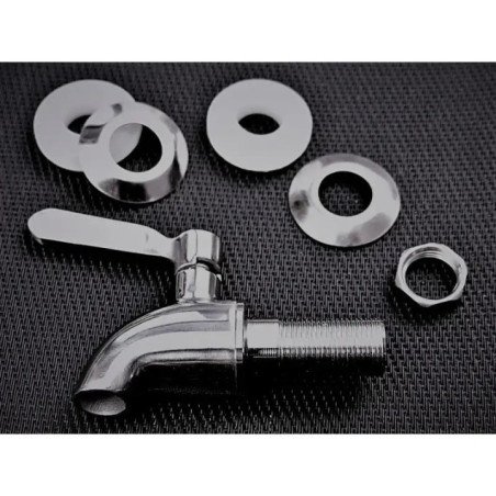 Robinet en inox pour fontaine filtrante stéfani en terre cuite