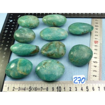 Amazonite Galet Poli à l unité de 55 à 63 gr | Minéraux Paubrasil
