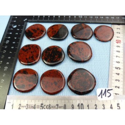 Obsidienne Acajou dite Mohagany Pierre Plate Fine à l unité  | Minéraux Paubrasil