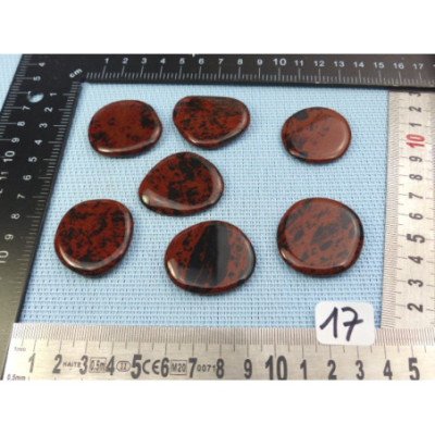 Obsidienne Acajou dite Mohagany Pierre Plate Fine à l unité  | Minéraux Paubrasil