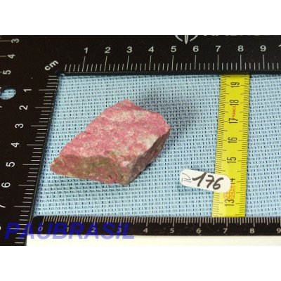 Thulite - zoïsite rouge en pierre brute de 38g