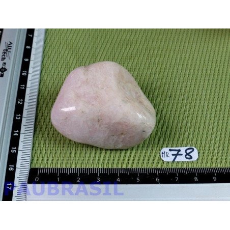 Morganite (béryl rose) pierre roulée de 98g