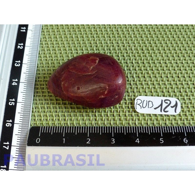 Rubis Inde Q Extra en pierre roulée de 24gr70