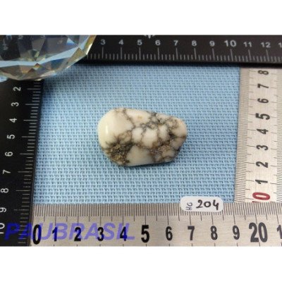 Howlite Véritable en Pierre Roulée 31g
